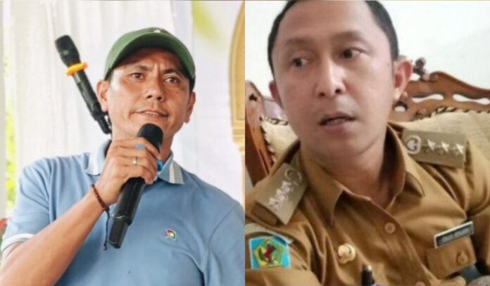 Ketua STQH Bolmong, Supandri Damogalad dan Kabag Kesra Bolmong Malpin Dako.