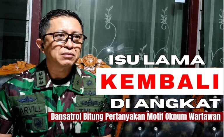 Isu Lama Kembali Diangkat, Dansatrol Bitung Pertanyakan Motif Oknum Wartawan